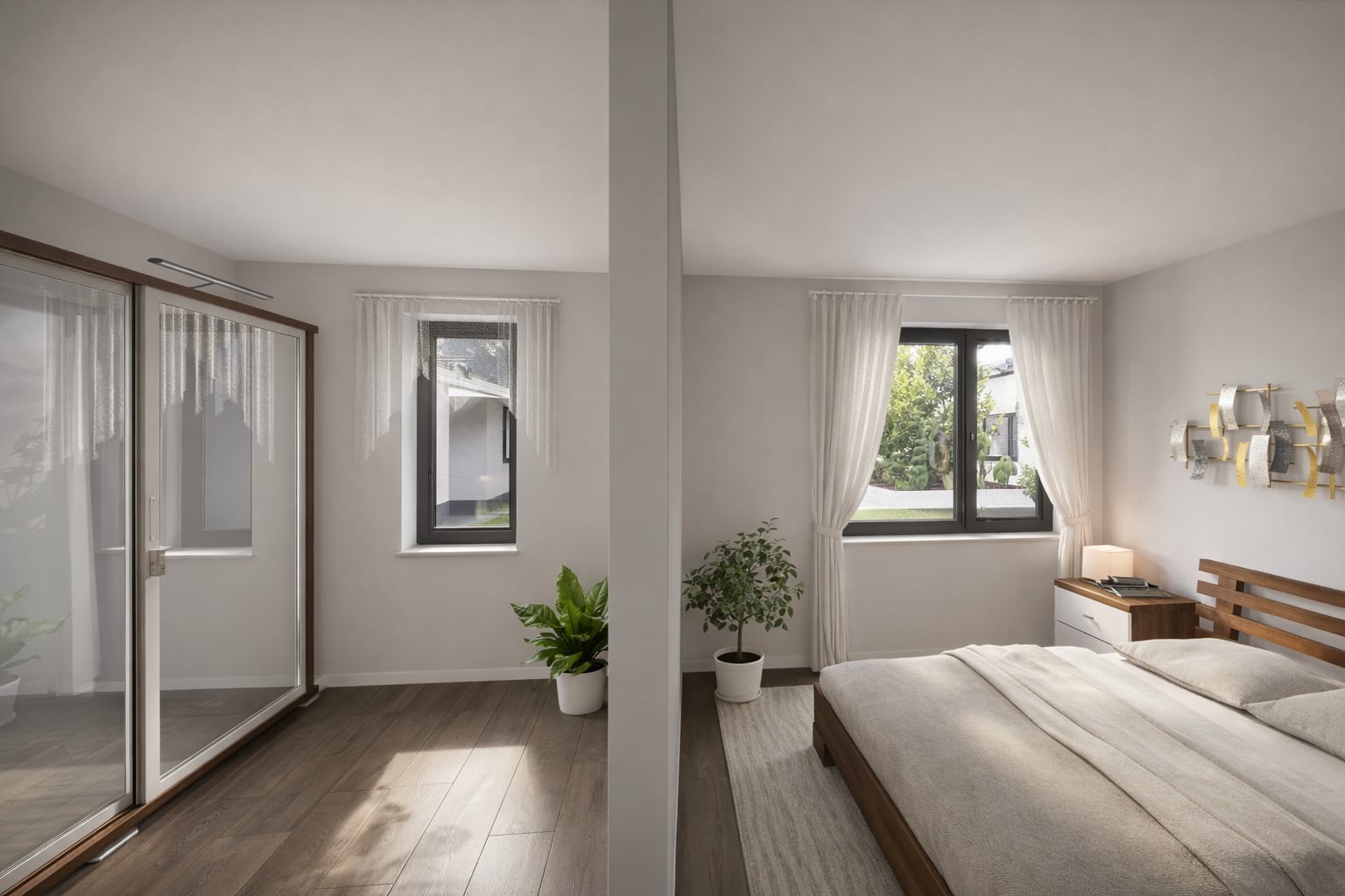 Wohnbeispiel Schlafzimmer mit Ankleide